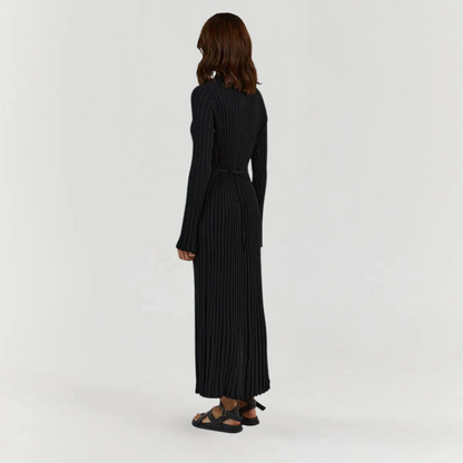 Elara | Knitted Long Sleeve Maxi Dress for Women