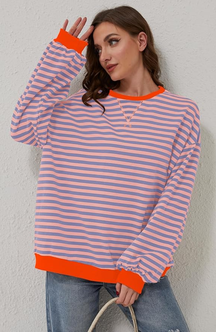 Greta | Women's Striped Oversized Sweater