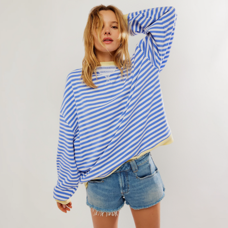 Greta | Women's Striped Oversized Sweater