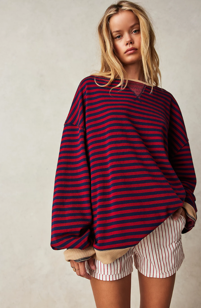 Greta | Women's Striped Oversized Sweater