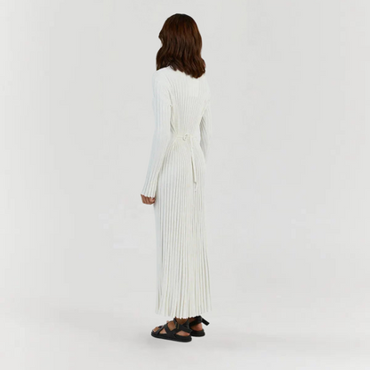 Elara | Knitted Long Sleeve Maxi Dress for Women