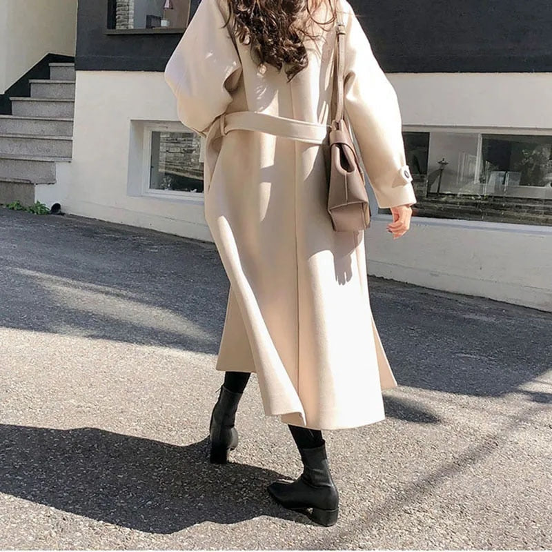 Cecily | Women's Long Trench Coat with Belt