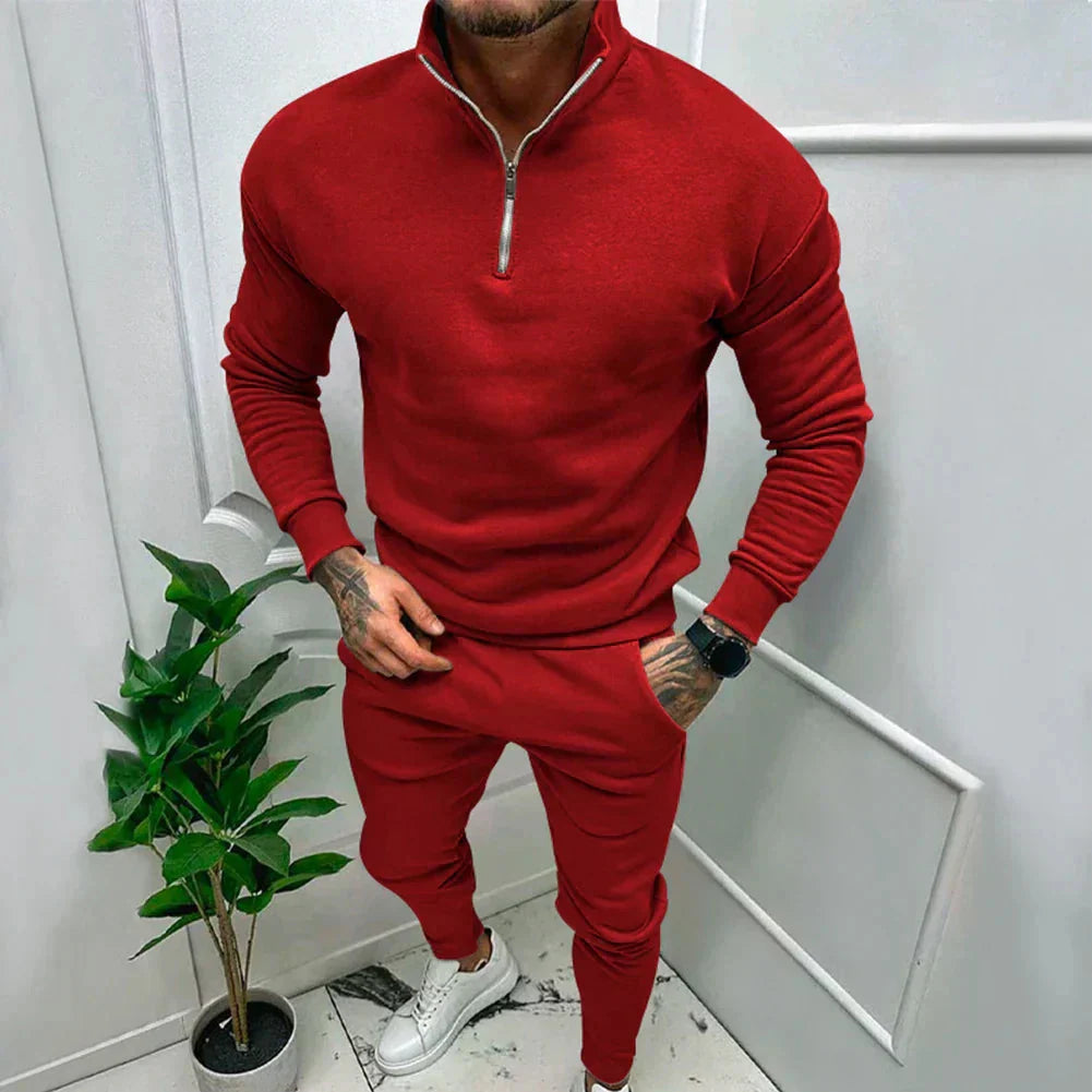 Alistair | Two-Piece Set Half-Zip Long Sleeve for Men