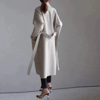 Camille | Long Oversized Coat with Belt for Women